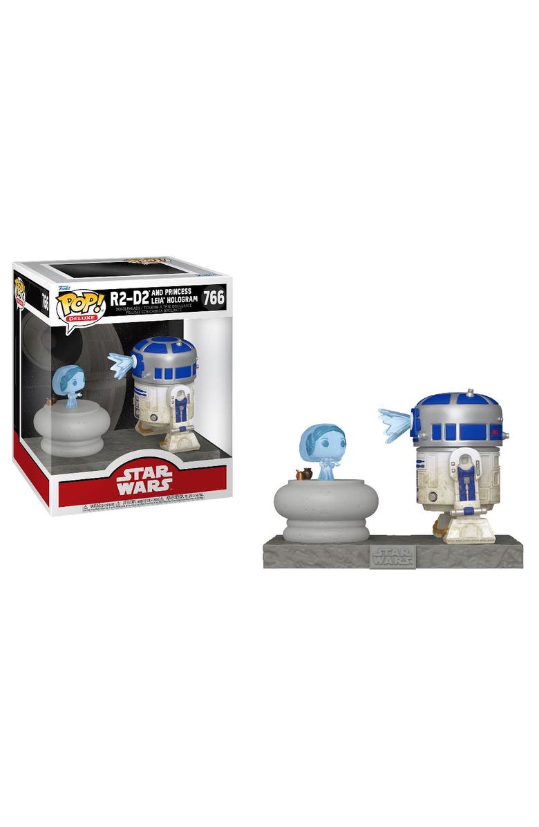 Funko R2-D2 w/Leia (Star Wars) Funko Pop! Deluxe, Main, color, Multi-Color