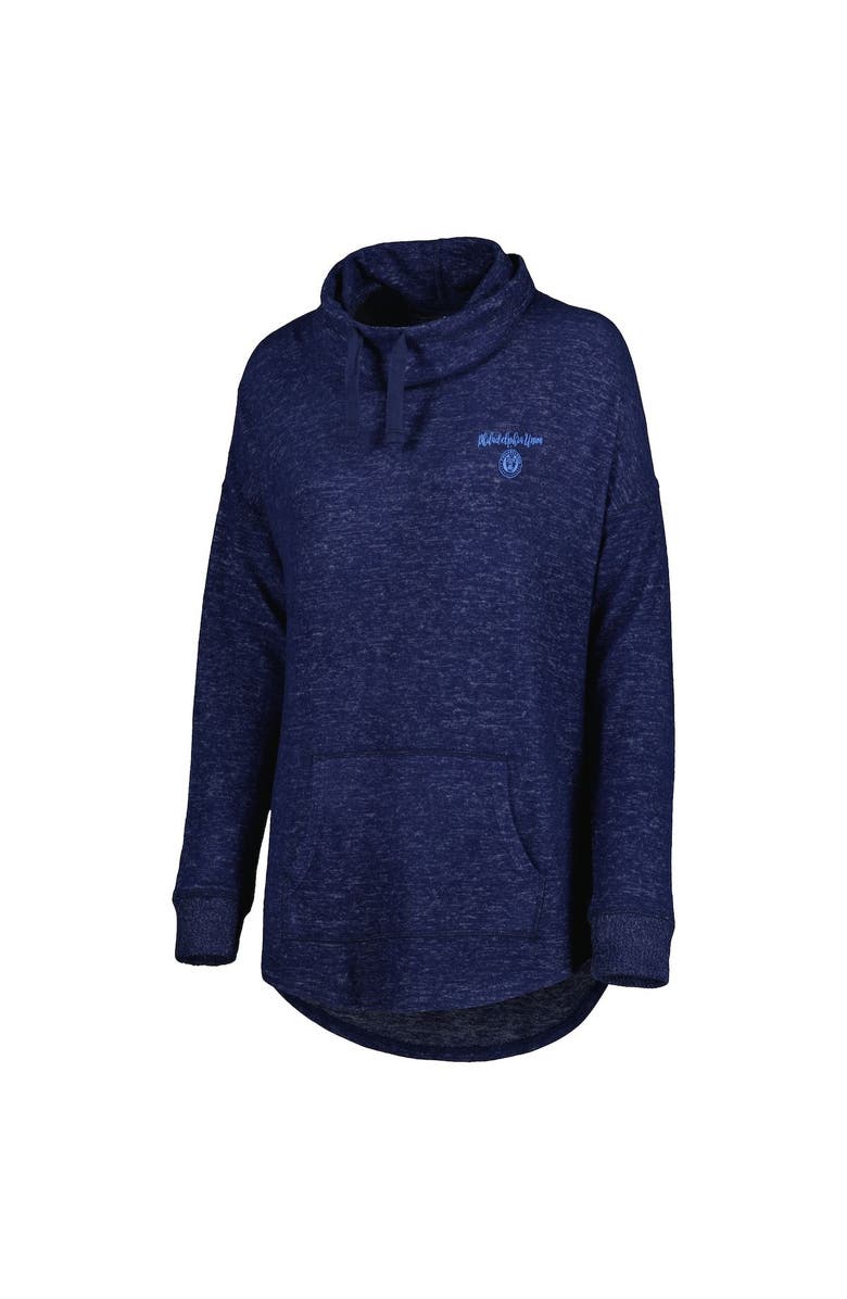 BOXERCRAFT Women's Heathered Navy Philadelphia Union Cuddle Tri-Blend Pullover Sweatshirt, Alternate, color, 