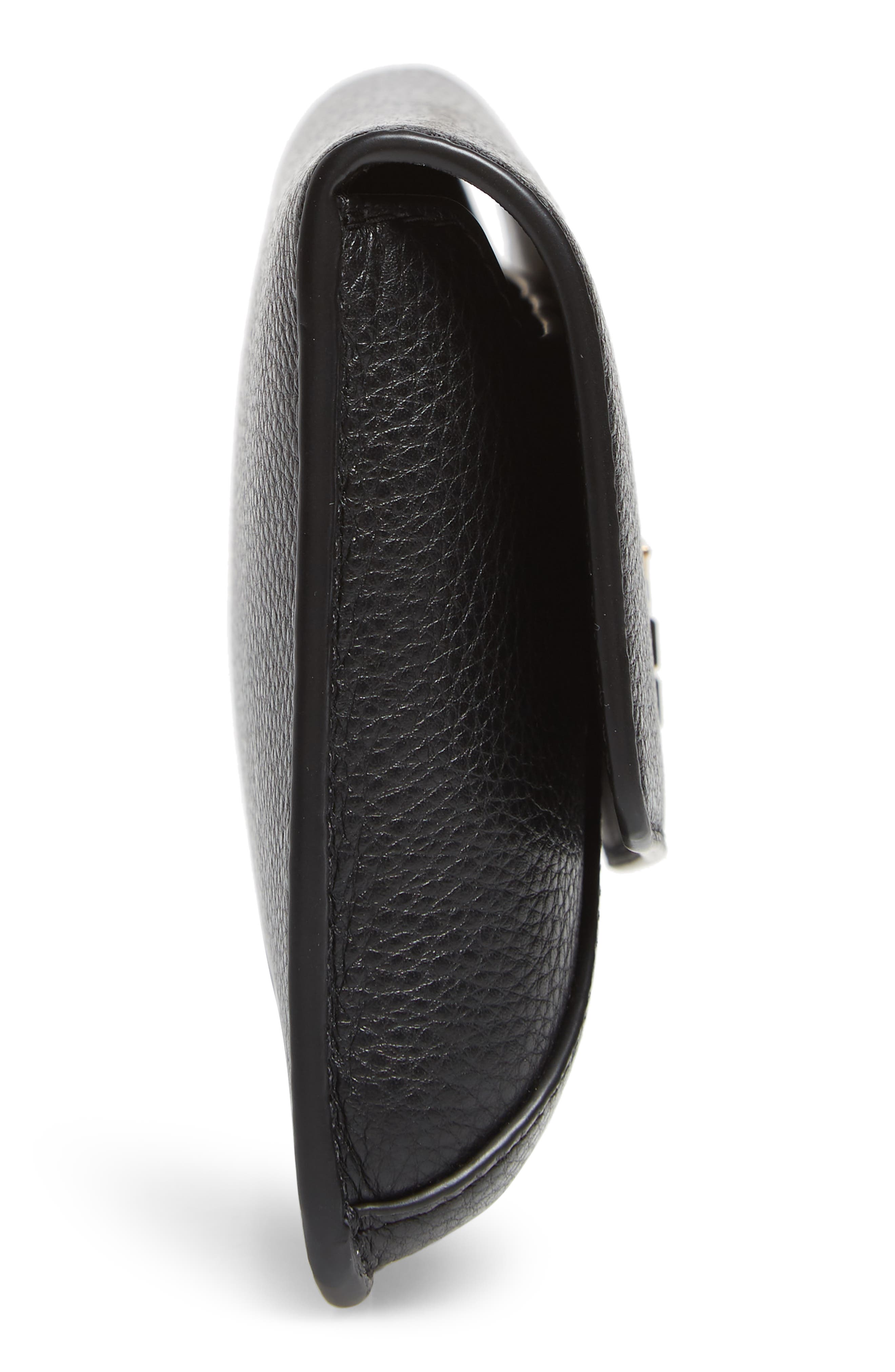 Tory Burch Kira Leather Clutch, Alternate, color, 