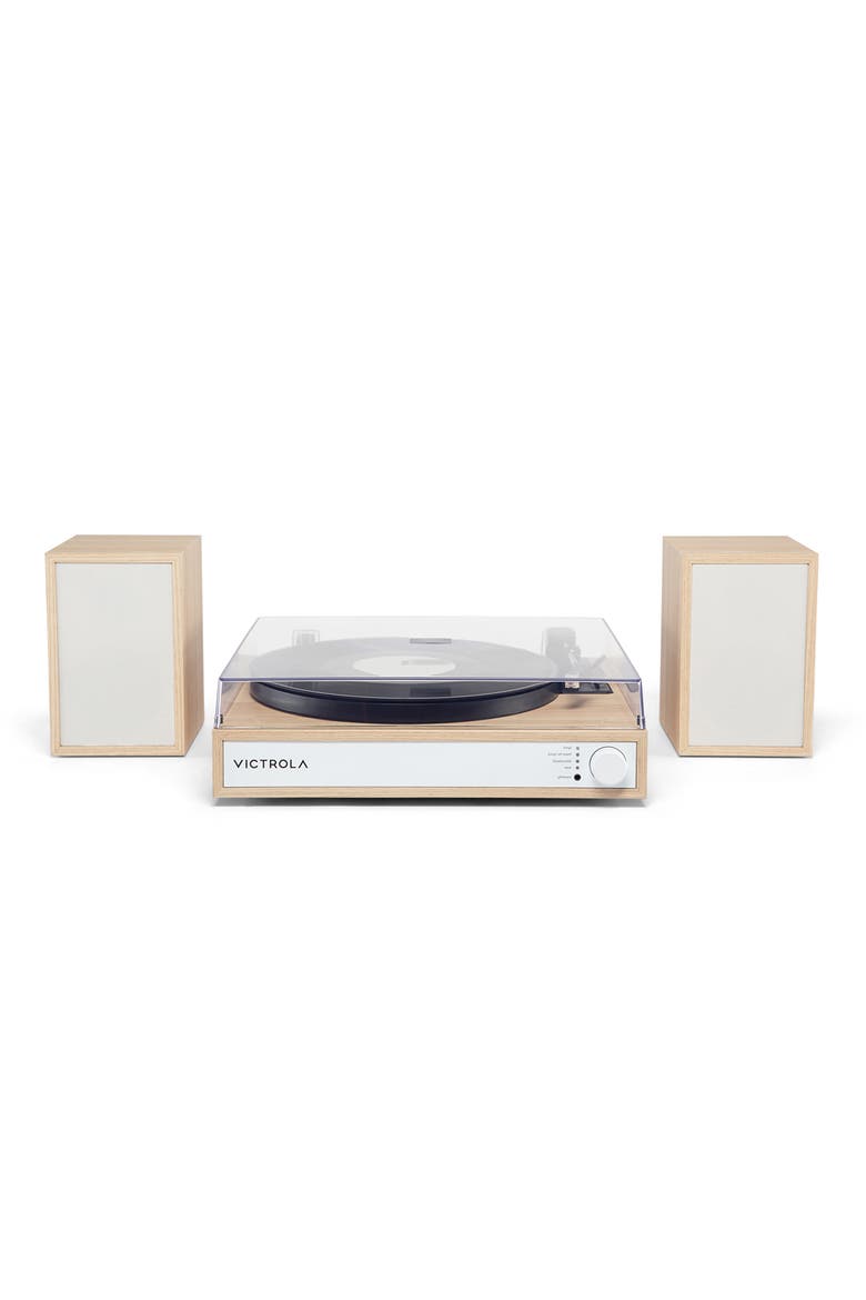 Harmony Turntable System with Speakers, Alternate, color, Natural