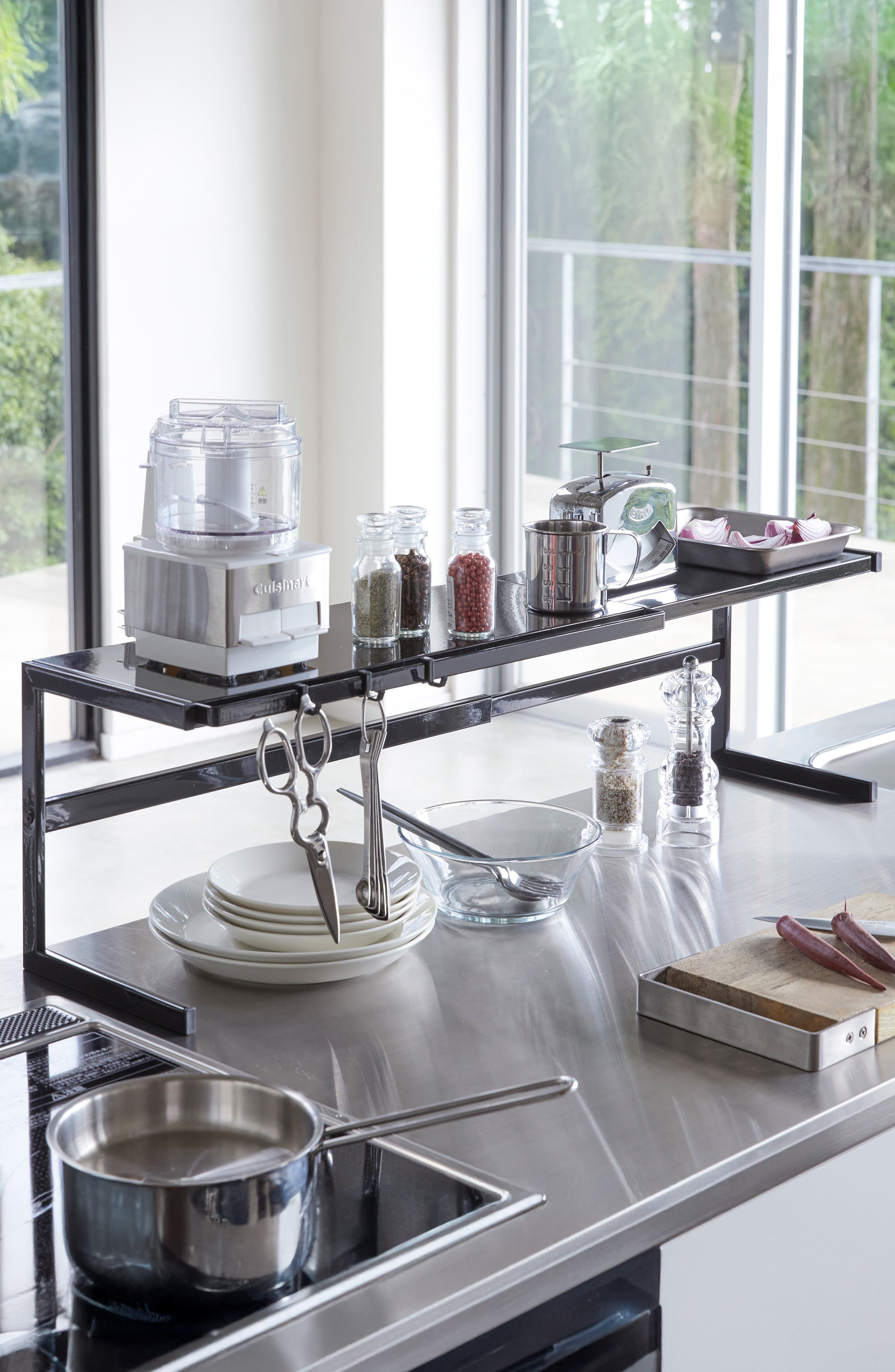 in;tangible ミニステンレスシェルフ Yamazaki Expandable Countertop Shelf | Nordstrom