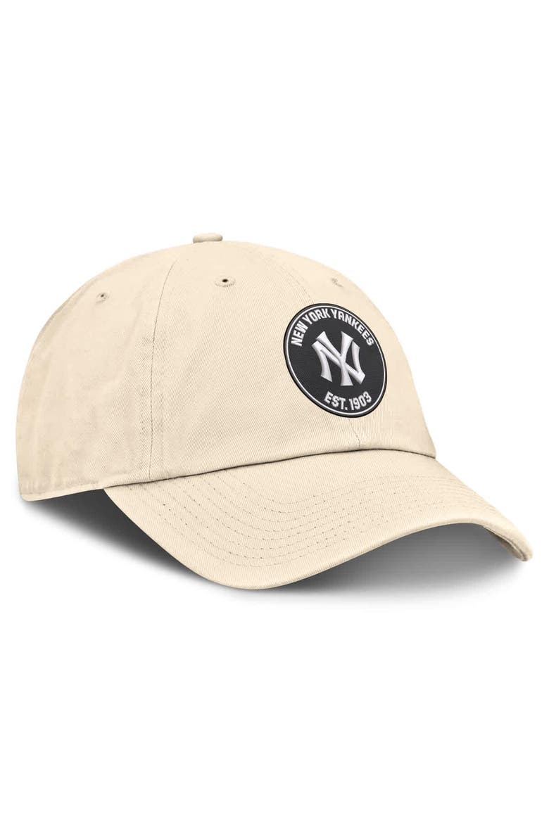 Men's Nike Natural New York Yankees Cooperstown Collection Club Adjustable Hat, Alternate, color, Natural