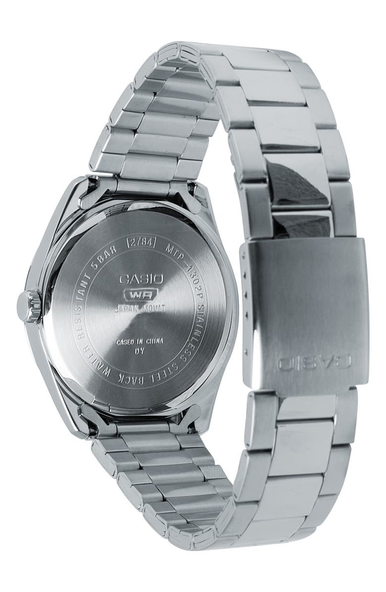 CASIO Vintage Analog Bracelet Watch, 38.5mm, Alternate, color, Silver Blue
