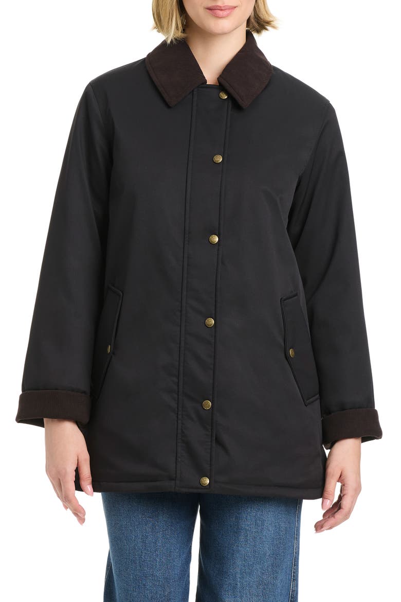 Water Resistant Barn Jacket, Alternate, color, BLACK