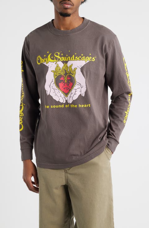 Soundscapes Cotton Graphic Long Sleeve T-Shirt