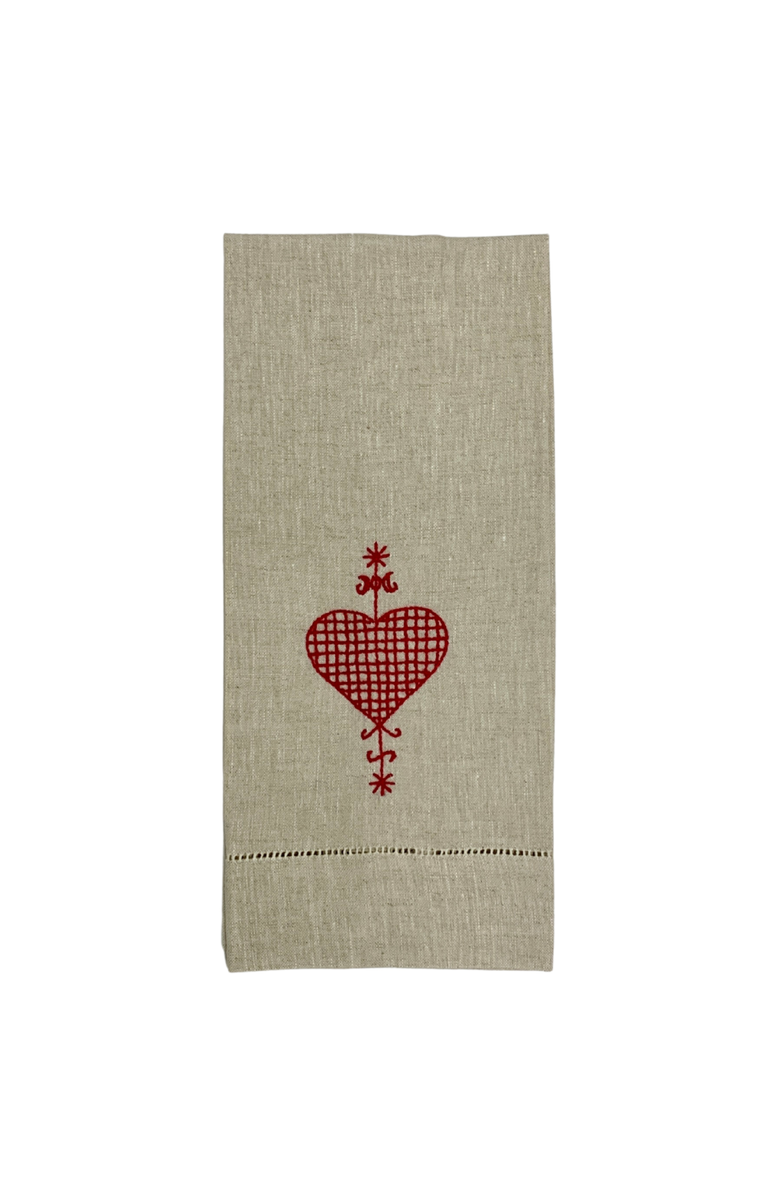 Maison d'Haiti Veve Erzulie Tea Towels, Main, color, Green