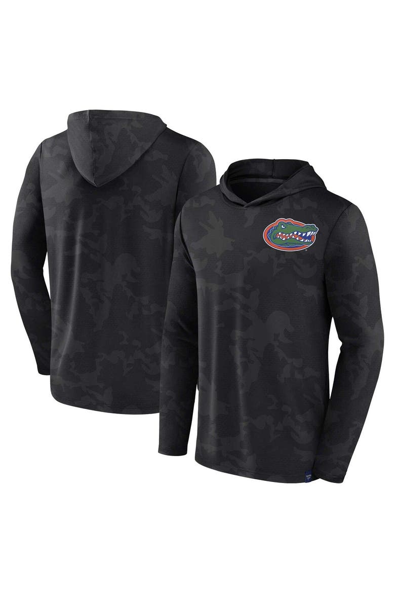 Men's Fanatics  Black Florida Gators Camo Hoodie Long Sleeve T-Shirt, Main, color, Black