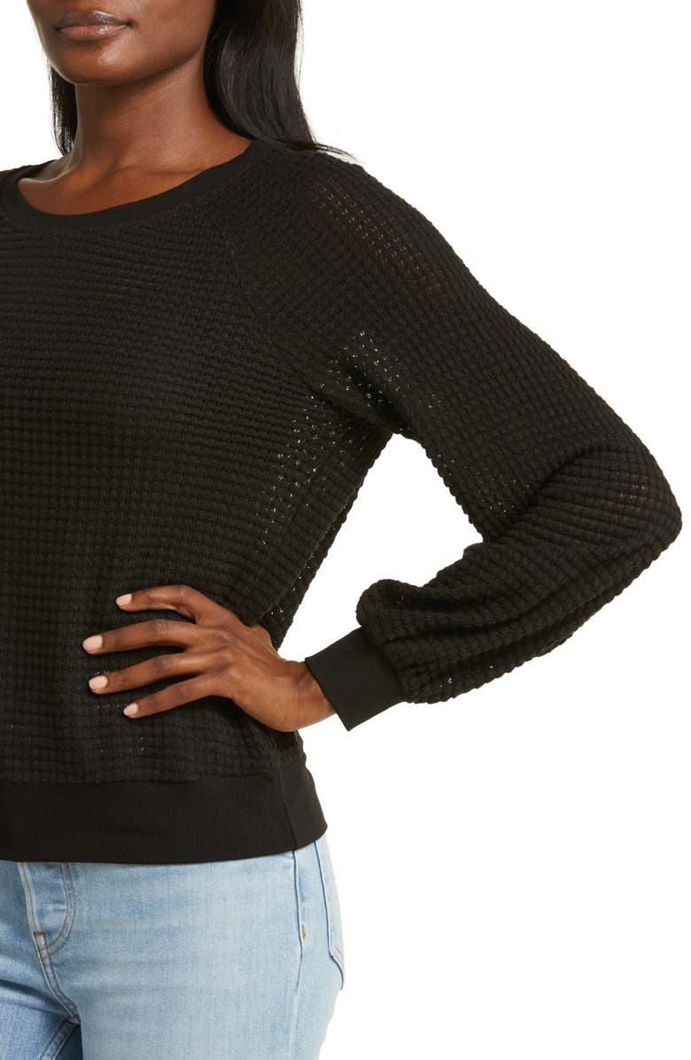 GIBSONLOOK Sunset Long Sleeve Open Knit Top, Alternate, color, 