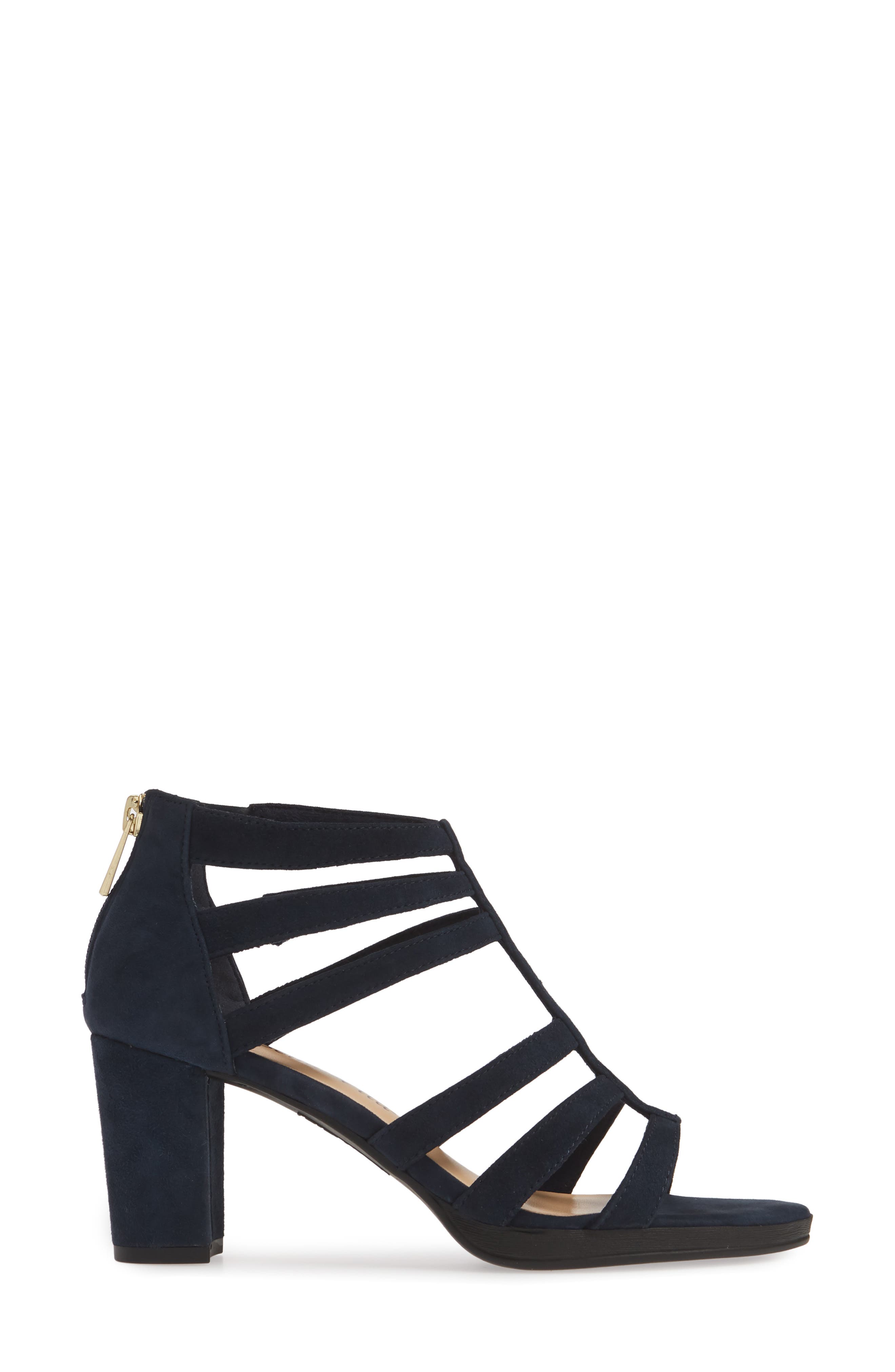 Leah Sandal, Alternate, color, NAVY SUEDE