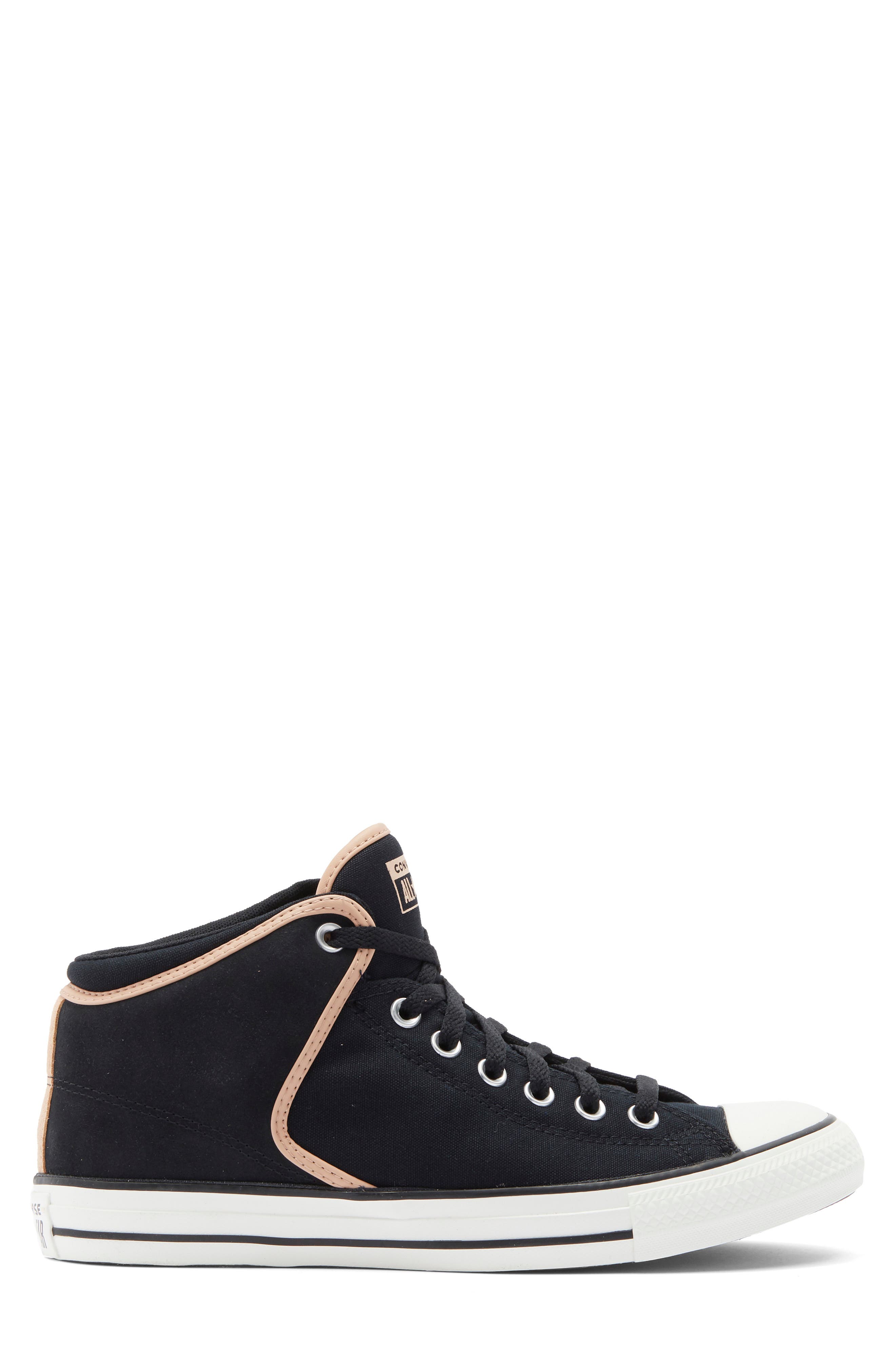 Converse Chuck Taylor<sup>®</sup> All Star<sup>®</sup> High Street Mid Sneaker, Alternate, color, Black