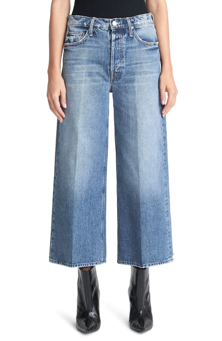 MOTHER The Tomcat Roller High Waist Crop Wide Leg Jeans, Main, color, 