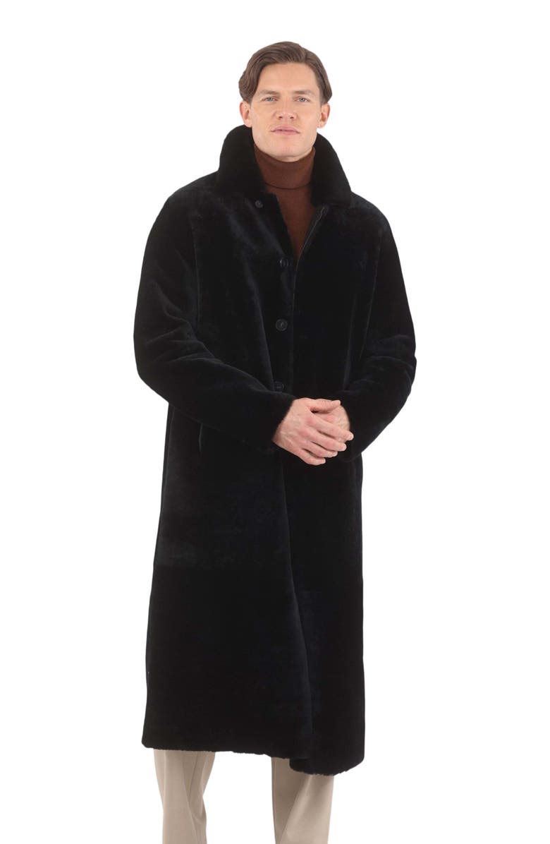 GORSKI Reversible Select Shearling Lamb Coat, Alternate, color, Black