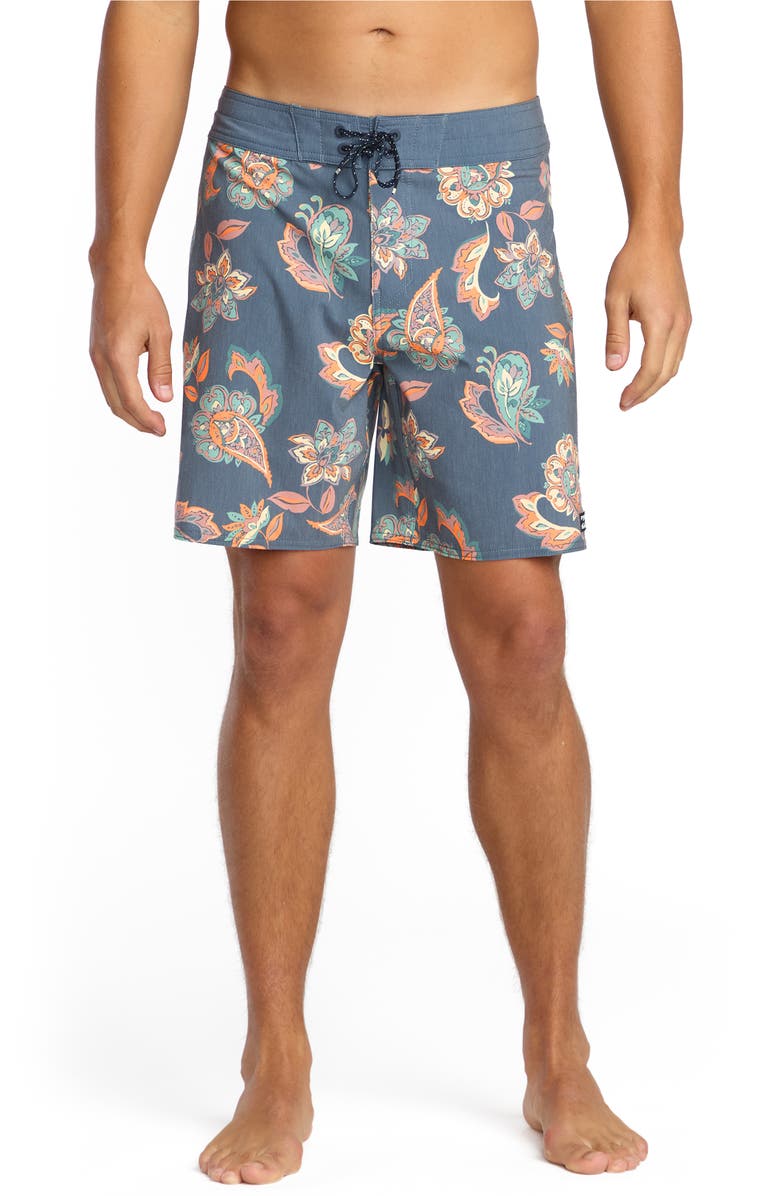 Billabong Good Times Pro Board Shorts, Main, color, Charcoal/ Navy