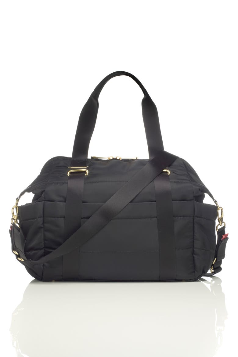 'Sandy' Diaper Bag, Alternate, color, BLACK