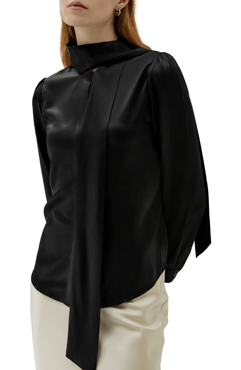 Lilysilk Women's Bow-tie Neck Silk Blouse, Main, color,