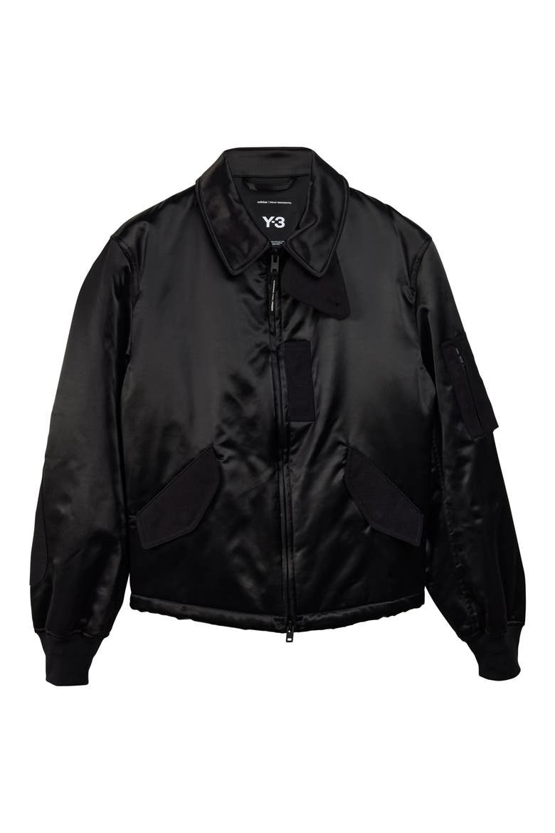 Bomber Jacket, Main, color, BLACK