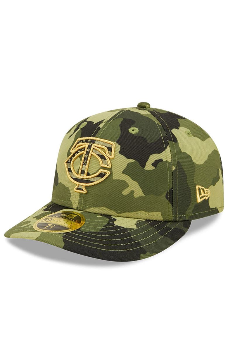 New Era Men's New Era Camo Minnesota Twins 2022 Armed Forces Day On-Field Low Profile 59FIFTY, Alternate, color,
