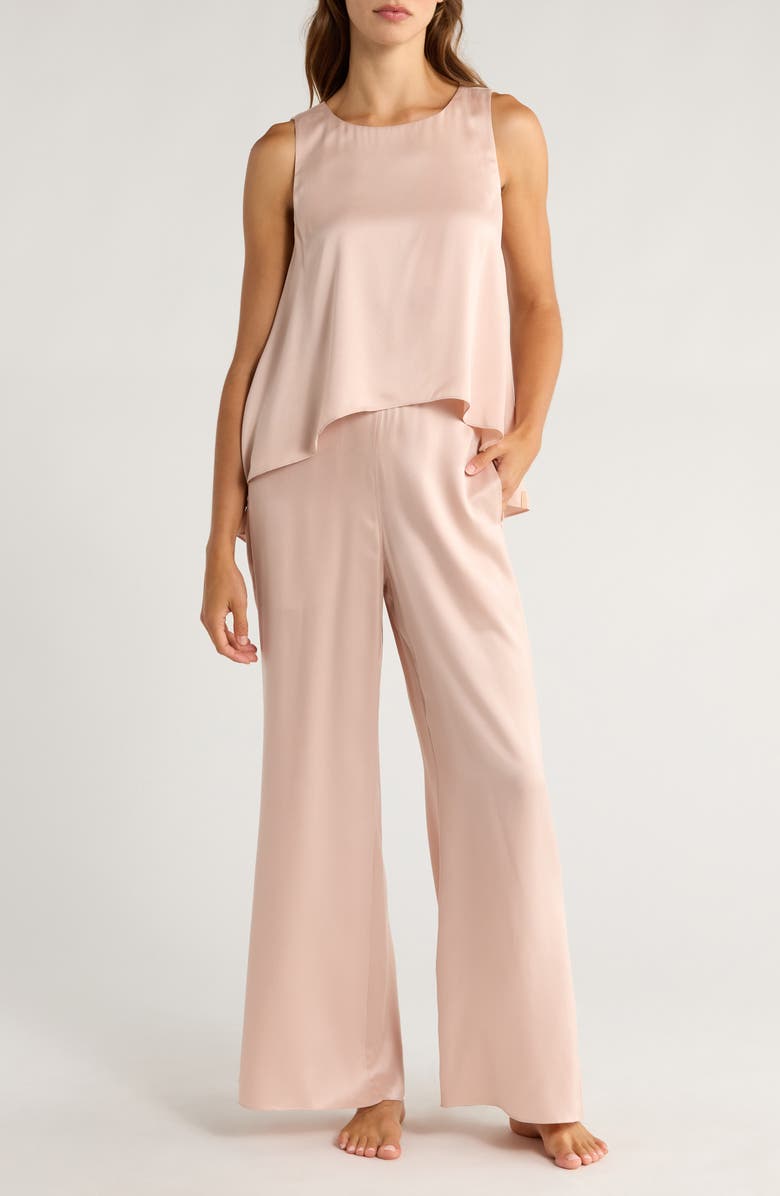 Lunya Washable Silk Pajamas, Main, color, Soft Pink