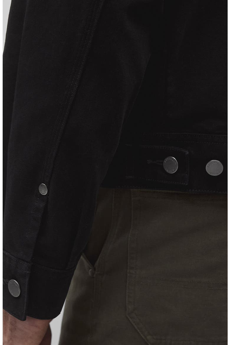 Cotton Canvas Grounds Jacket, Alternate, color, BLACK