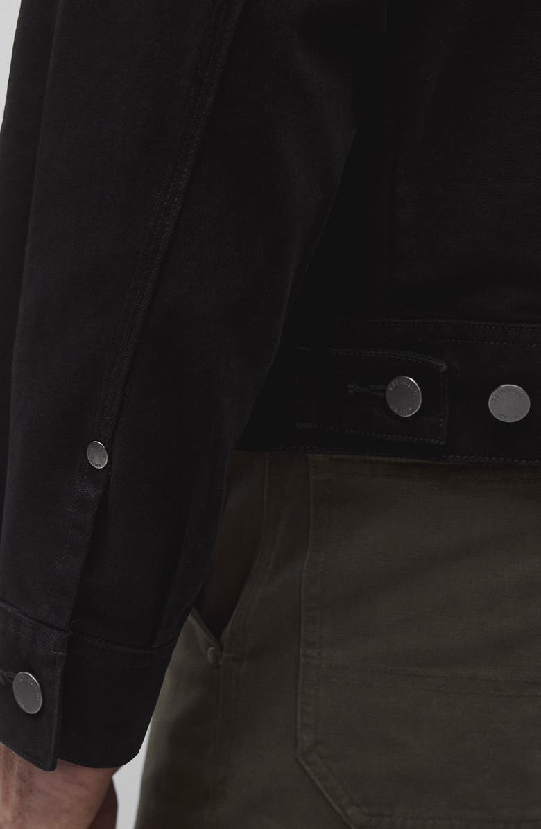 Reigning Champ Cotton Canvas Grounds Jacket, Alternate, color, Black