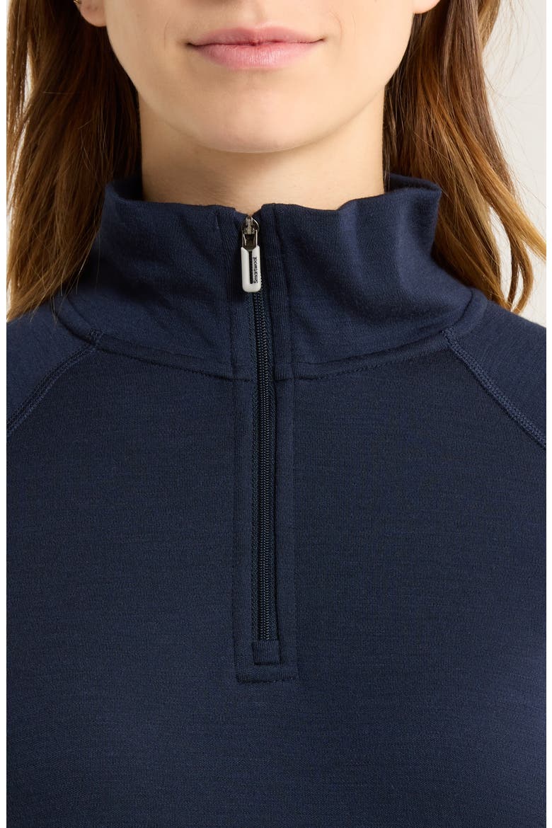 Classic Thermal Merino Base Layer Quarter Zip, Alternate, color, DEEP NAVY