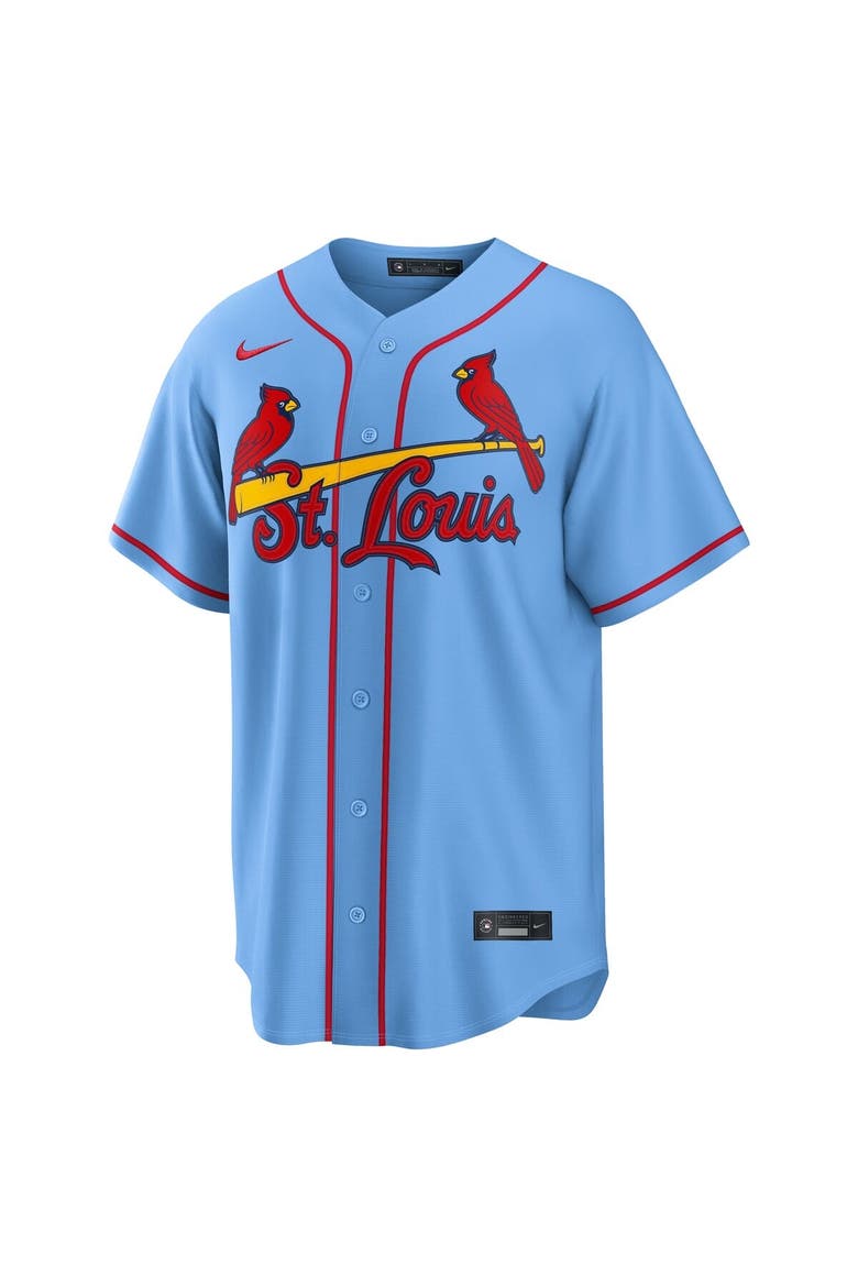 Men's Nike Masyn Winn Light Blue St. Louis Cardinals Alternate Replica Jersey, Alternate, color, Light Blue