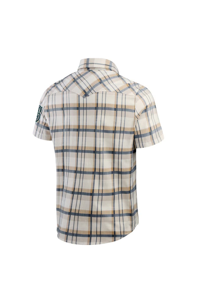 Darius Rucker Collection by Fanatics Men's Darius Rucker Collection by Fanatics Navy Seattle Mariners Plaid Full-Snap Shirt, Alternate, color, Navy