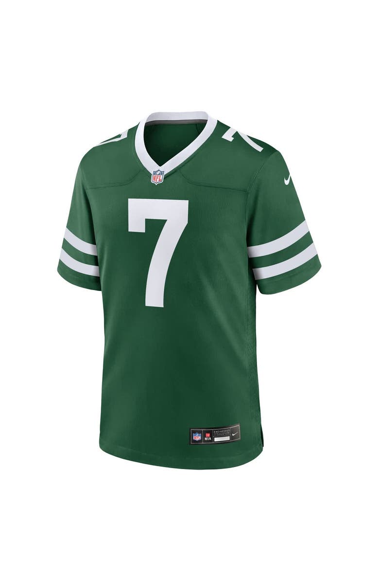 Nike Men's Nike Justin Fields Legacy Green New York Jets Game Player Jersey, Alternate, color, Green