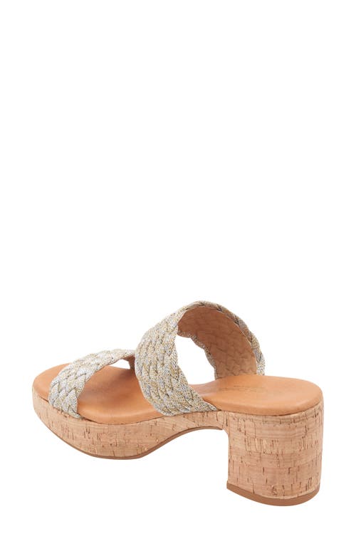 Andre Assous André Assous Cairo Platform Sandal In Platino/silver