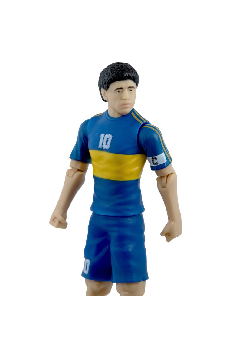 Sockers Legends Diego Maradona Boca Juniors 8" Soccer Action Figure, Alternate, color, Blue