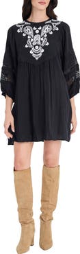 The Good Journey Lace & Embroidery Minidress