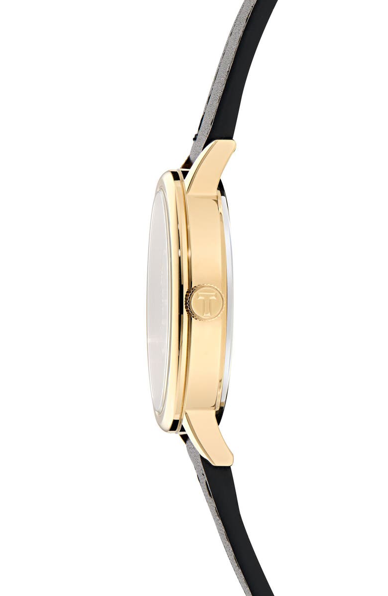 Ted Baker Phylipa Leather Strap Watch & Bracelet Set, 36mm, Alternate, color, Black