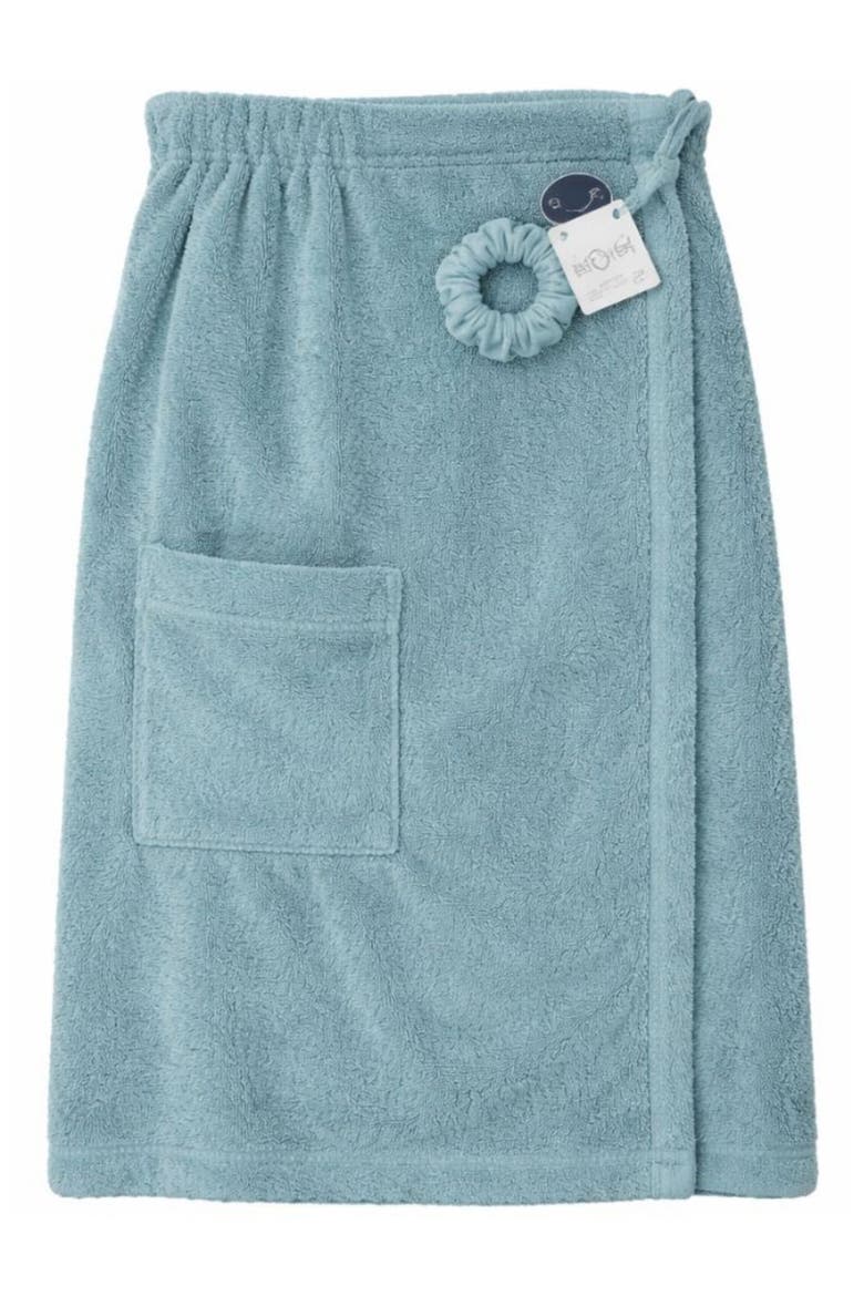 Spa Wrap & Scrunchie Set $74 Value, Main, color, PEBBLE