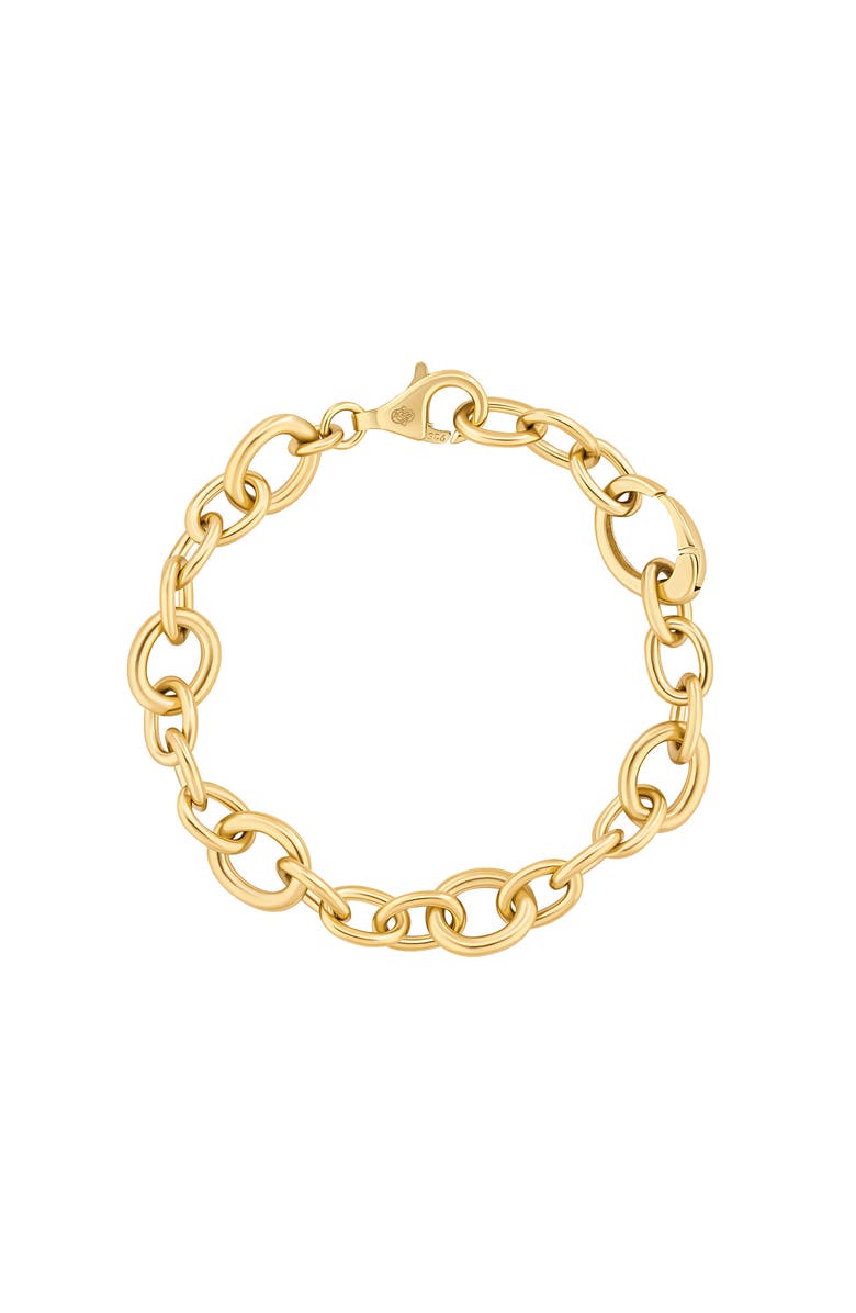 Karma and Luck Gold Chain Bracelet Enduring Bond, Main, color, Gold