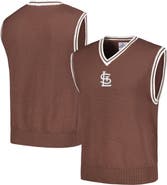 PLEASURES Men's PLEASURES  Brown St. Louis Cardinals Knit V-Neck Pullover Sweater Vest