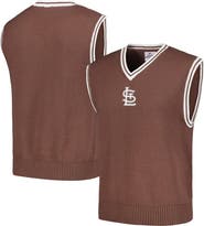 PLEASURES Men's PLEASURES  Brown St. Louis Cardinals Knit V-Neck Pullover Sweater Vest