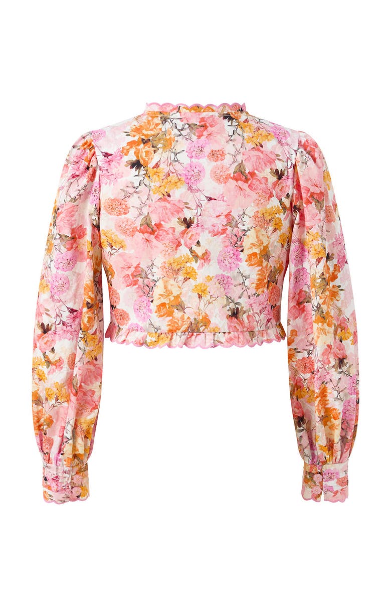 Marlo Kids Alessia Cotton Sleeve Top, Alternate, color, Floral