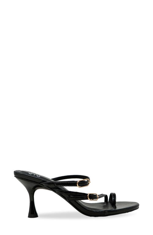 Chase & Chloe Chase And Chloe Nadine Sandal In Black