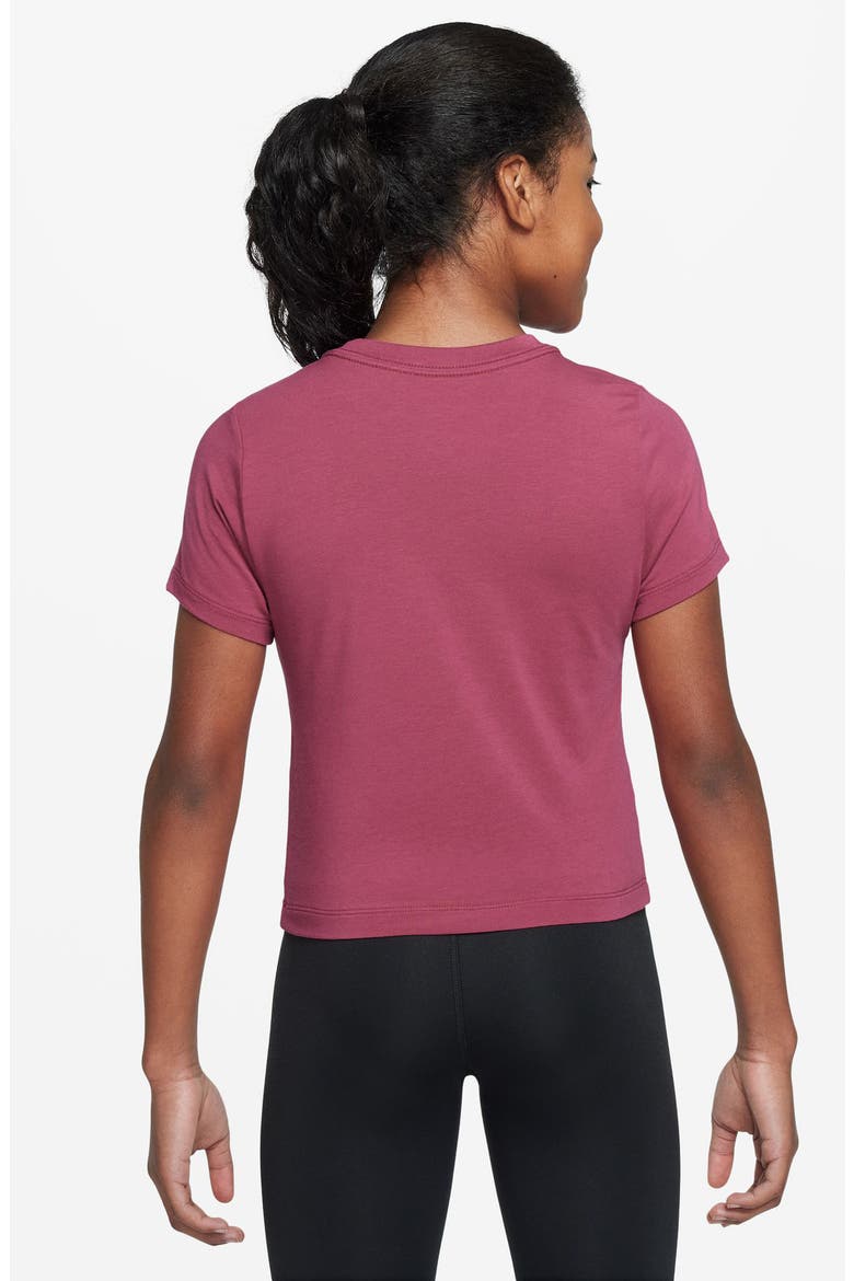 Kids' Sportswear Crop T-Shirt, Alternate, color, SWEET BEET