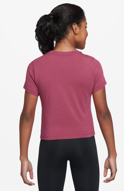 Nike Kids' Sportswear Crop T-shirt In Pink