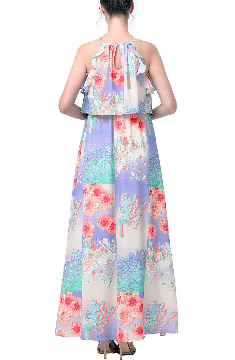 Kimi & Kai Pixie Maternity Nursing Maxi Dress, Alternate, color, Multicolored