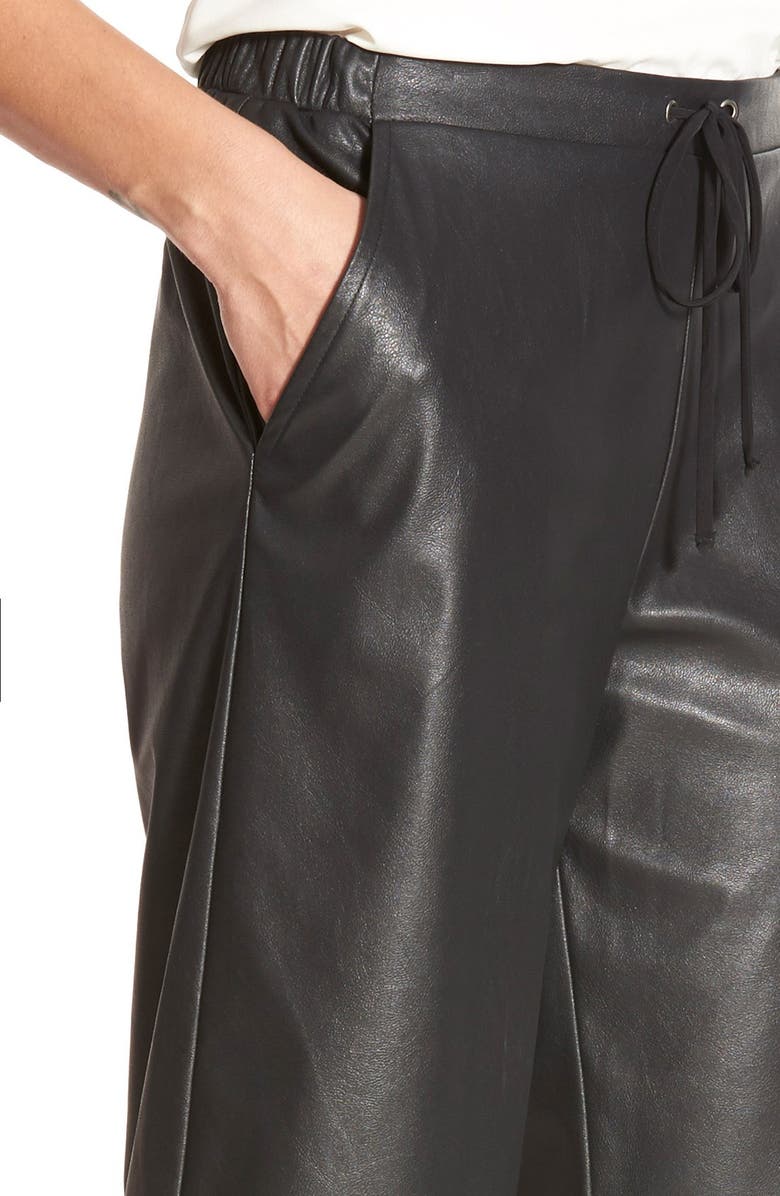 Search for Sanity Faux Leather Culottes, Alternate, color,