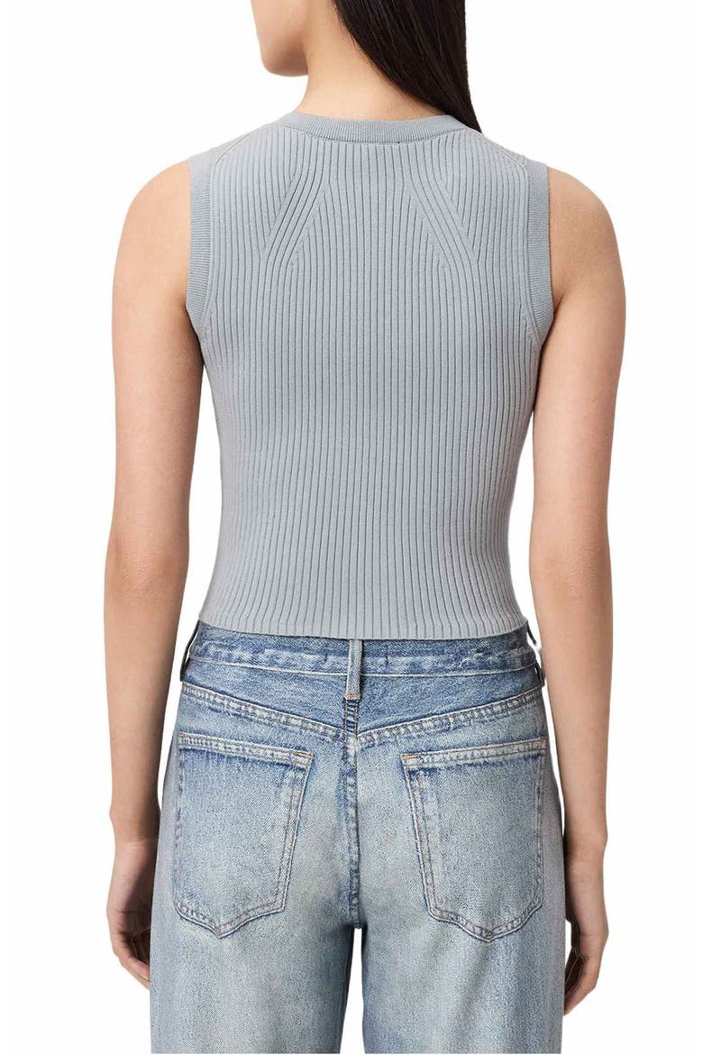 Cruz Rib Knit Sweater Vest, Alternate, color, STEEL BLUE