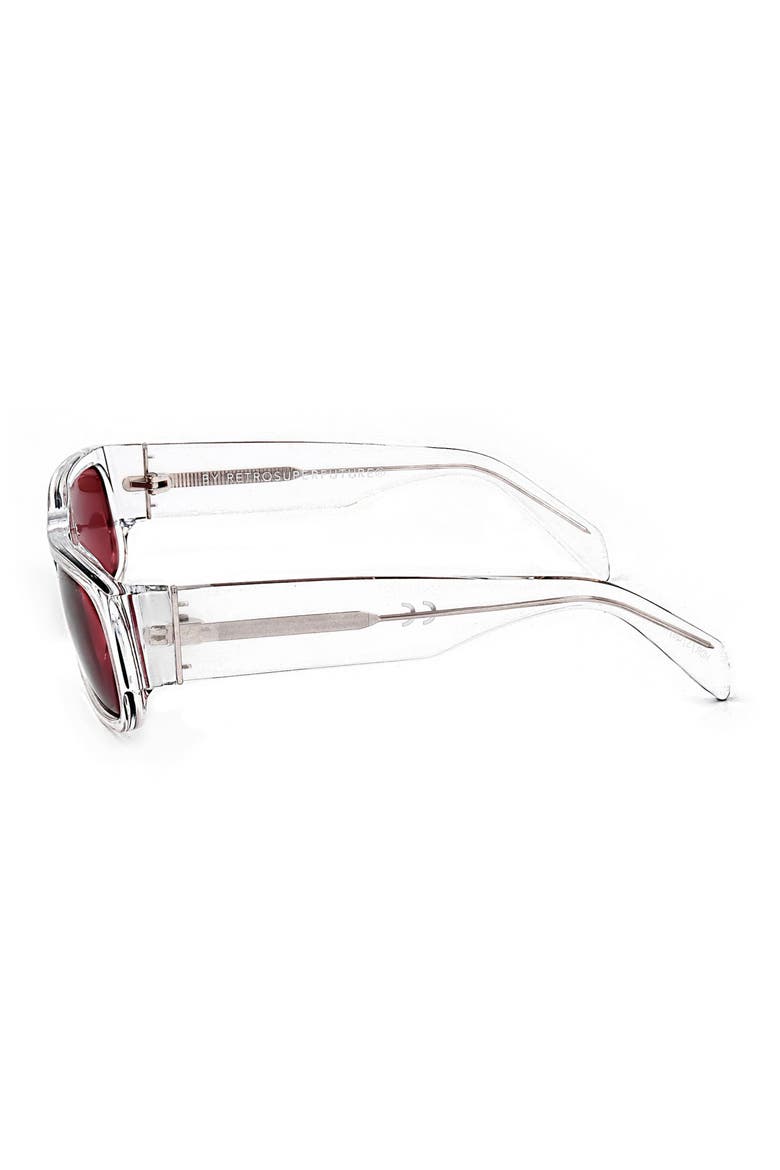 50mm Square Sunglasses, Alternate, color, CLEAR