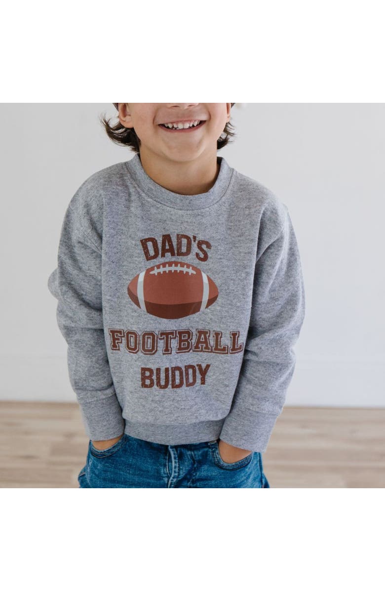 Sweet Wink Dad's Football Buddy Sweatshirt, Alternate, color, Grey