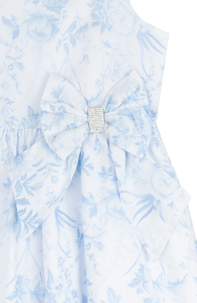 Rare Editions Kids' Floral Bow Dress, Alternate, color, 