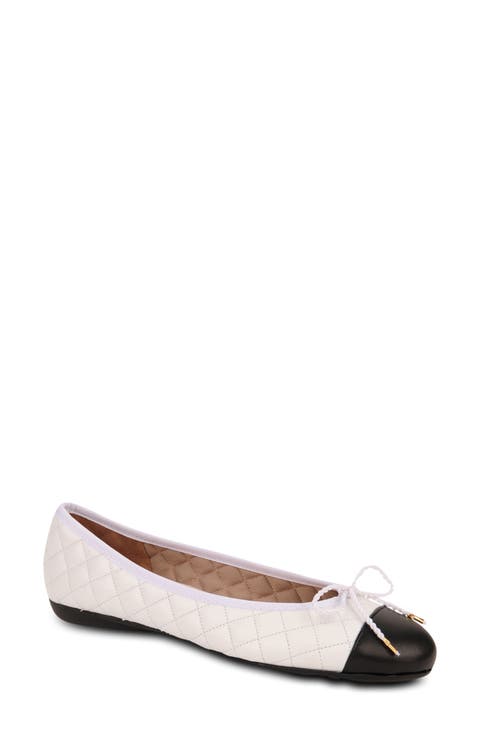 Best Cap Toe Quilted Ballet Flat (Women)