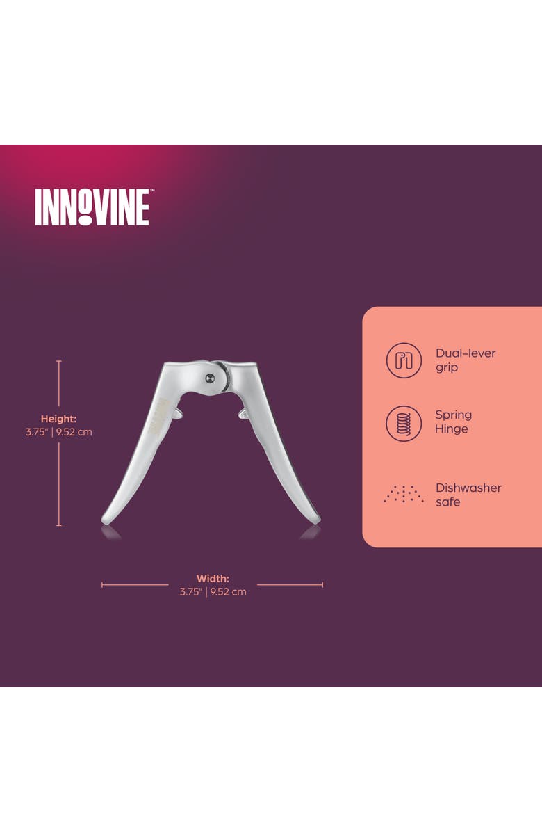 Innovine Champagne Cork Puller, Alternate, color, Silver