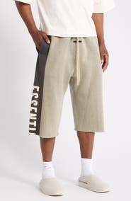 Fear of God Essentials Panelled Raw Cut Off Sweatpants
