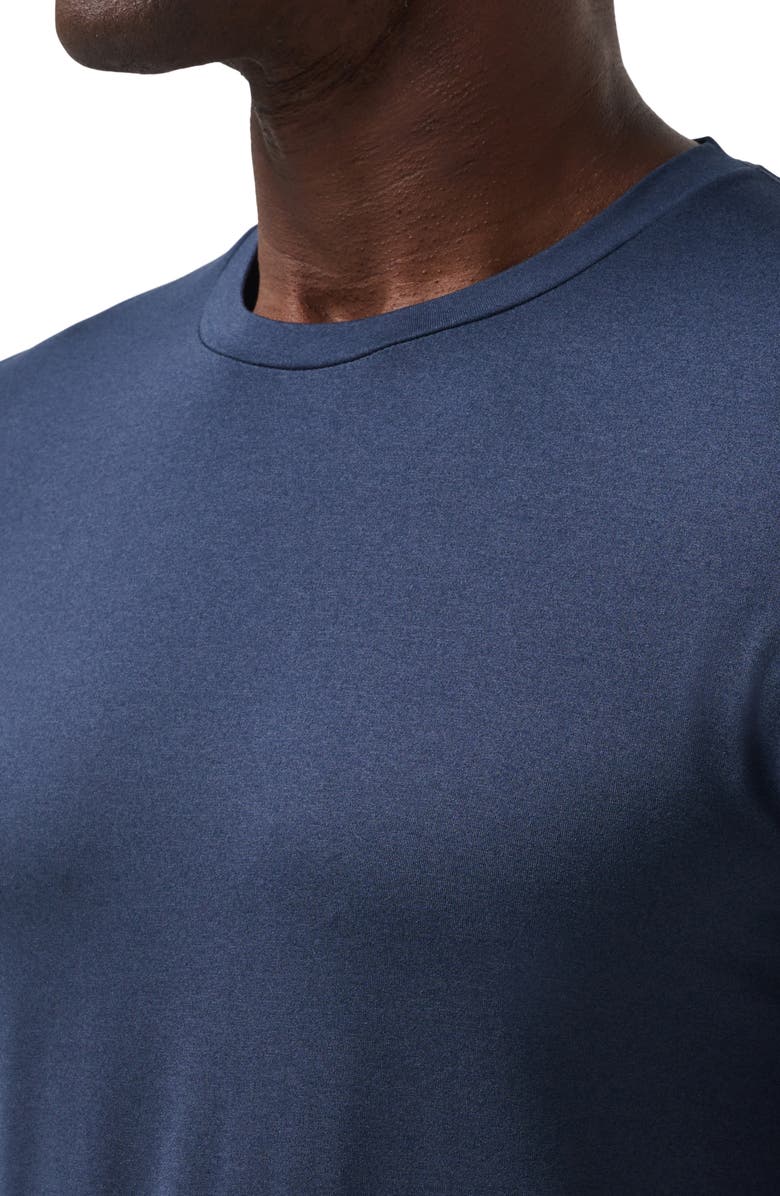 TravisMathew Risk Taker Crewneck T-Shirt, Alternate, color, Heather Navy